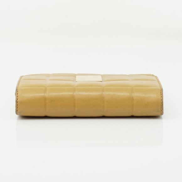 Auth Chanel Wallet Light Brown Leather #5737C64 - Picture 4 of 12